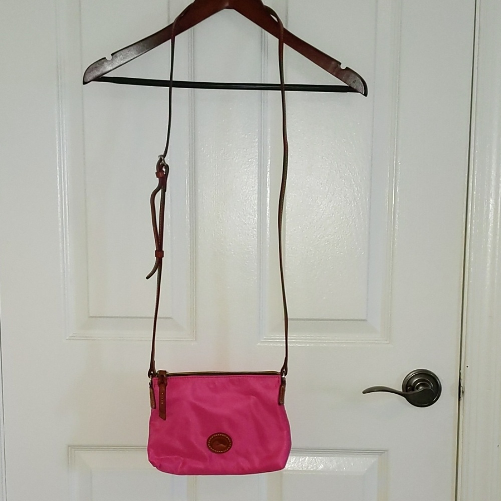 NWOT Dooney and Bourke Pink Nylon Crossbody